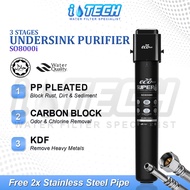 I-TECH 20" Ecotech Under Sink 3 Stages Water Purifier System SO8000i (Halal Certified)