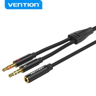 Vention  3.5mm Audio Cable 2 IN 1 TRS Male to Female Audio Cable Phone Call Supported Hi Fi Clear Au