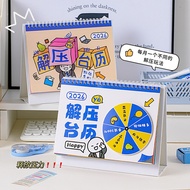 Loss/2026 decompression desktop Desk calendar fun Play Bad Creative calendar Office Multi-Function T