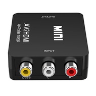 RCA AV to HDMI Converter HD 1080P AV to HDMI Adapter High Quality Mini AV2HDMI Video Switcher Compat
