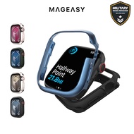 MAGEASY Apple Watch 9/8/7 Odyssey 手錶保護殼 44/45mm (通用最新9代)粉紅色