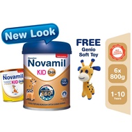 Novamil KID DHA 1-10Year Old (800g x 6 Tins)Free Genio Soft Toy (EXP:2025)