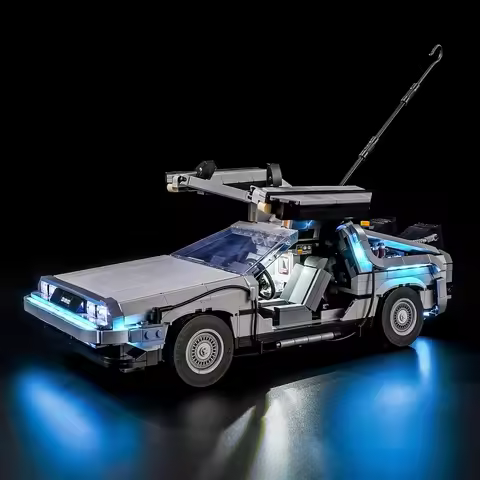 Lighting Kit For LEGO DeLorean DMC-12 Back to the Future Time Machine 10300 Set Not Include Building