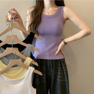 Chubby Meiyi Vest Top S-2XL Threaded Sling Anti-Glare Back Summer Outer Wear Suit Base Tight-Fitting