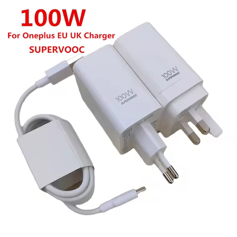 OPPO Find X9 Pro 100W EU UK Charger SuperVOOC Fast Charging Power Adapter 10A 1M USB Type C Cable Fo