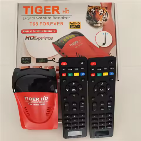 Tiger HD T68 Forever Server Satellite TV Receiver Decoder Support Forever IKS Apollo5 For Southeast 