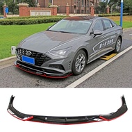 Front Bumper Splitter for Hyundai Sonata 10th 2019 20 Lip Diffuser Carbon Surface Skirt Body Kit Spo