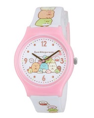 (粉紅/白錶帶) 日本超人氣 角落生物 卡通手錶