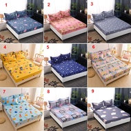 Bed Sheet Single/Queen/King Size/ Bedsheet Sets Fitted Bedsheet Cadar With Mattress Cover