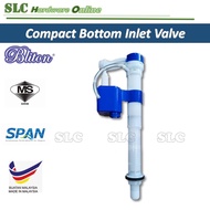 BLITON 4028 Heavy Duty Compact Bottom Inlet Valve Adjustable Toilet Tank Fill Valve