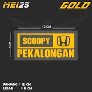 SCOOPY PEKALONGAN CUTTING STICKER MEI25BL JTG/
