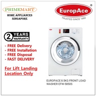 EUROPACE 8.5KG FRONT LOAD WASHER EFW-5850S *FAST DELIVERY* READY STOCKS