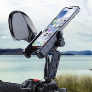 Meet Mind 摩托車/腳踏/電動車騎乘手機支架-全黑鏡座款