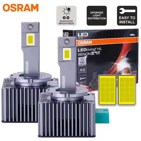 OSRAM D1S D3S LED Headlights 12V 90W Auto Bulbs Canbus 9570 CSP 6000K White Diodes Car Lamp 1:1 Xeno