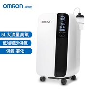 欧姆龙（OMRON）5L制氧机 家用大流量氧气机 高氧浓度带雾化 智能遥控 触屏语音 Y-511W