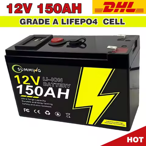 12V 150Ah LiFePO4 Battery Energy 100A BMS A+ Cells With 2-Year Warranty,UL1973,For RV, Van, Trolling