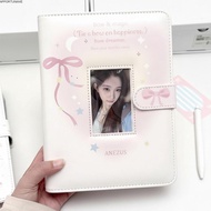 APPORTUNIAPY 1pc Photo Card Binder, Loose-leaf PU 3-inch Photocard Holder, High Quality Bow Star Pat