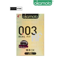 Okamoto - 003 Real Fit Condoms Pack of 4s 安全避孕套