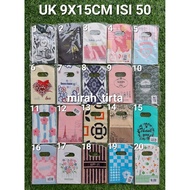 Mini plastic bag with 9x15 small olshop motif. Mini online shop bag
