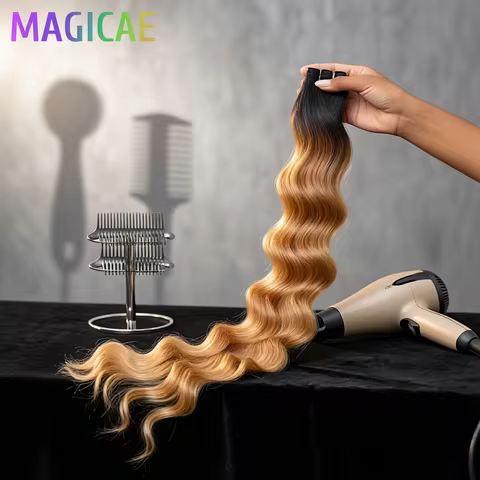 30Inches Ombre Blond T1B/27# 200g Body Wave Brown 12# M816 Highlight P27/613 White 58# Bio Protein S