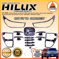 Toyota Hilux 2.4L 4x2 / G E 2016 - 2020 / J 2021 - 2025 / Revo 2016 - 2018 Garnish Combo Set