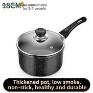 Nonstick Saucepan with Lid,Handy 1.5 Quarts Small Sauce Pot with Granite Coating
