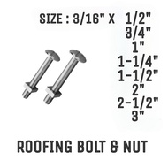 Rak Screw Nut Skru Besi Bolt Nut Skru Panjang Skru Nut Long Screw And Nut 3/16" Per Pc