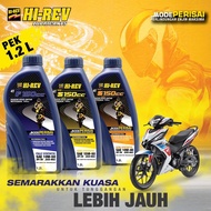 100% ORIGINAL 1L 1.2L MINYAK HI REV 4T HIREV RS150 Y15 150RS RSX 1.2L 15W50 20W50 10W50 10W40 SEMI F