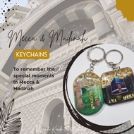 Mecca & Madinah Keychains (keychain umrah/haji, hadiah umrah/haji)