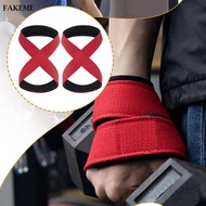 [dolity21] 2 Pieces Weight Lifting Straps Figure 8 for Power Lifters Gym Weightlifters