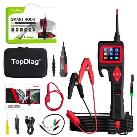 Topdiag P200 Power Probe Automotive Electric Circuit Tester 9V-30V Battery Relay Injector Activating