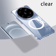 เคส Xiaomi 15 / 15 Ultra / 14 Ultra มีแม่เหล็ก ใส ด้าน PC + TPU กันกระแทก Anti-Yellow พร้อมส่งจากไทย