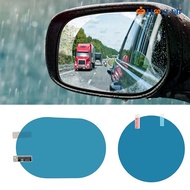 2 Pcs/ Kit High Quality Durable PET Waterproof HD Transparent Car Anti-fog Film/ Universal Automobile Rear View Mirror Window Rainproof Sticker