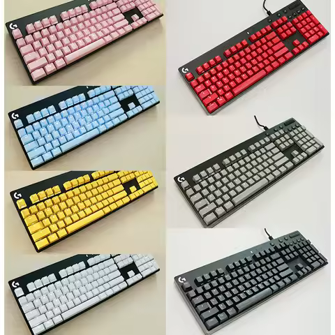Custom 1 Full Set PBT Backlit Keycaps for Logitech G610 G Pro X G512C Frosted Key Caps GX Switches K