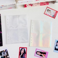 LEFT 4 Grids Binder Photocards Photo Album Inner Page Photocard Binder Photo Sleeve A5 Photo Binder 
