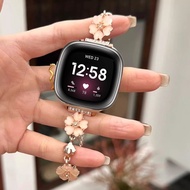 Clover Opal Watch Strap For Fitbit Versa 4 Strap Bling Fitbit Versa 3 Strap Adjustable Fitbit Sense 