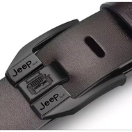 Imported leather men's belt, genuine leather JEEP men's belt