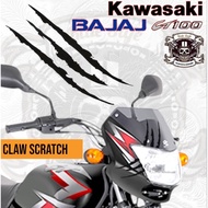 Kawasaki Bajaj CT100 Claw Scratck Sticker / Bajaj CT100 Claw Scratch Sticker
