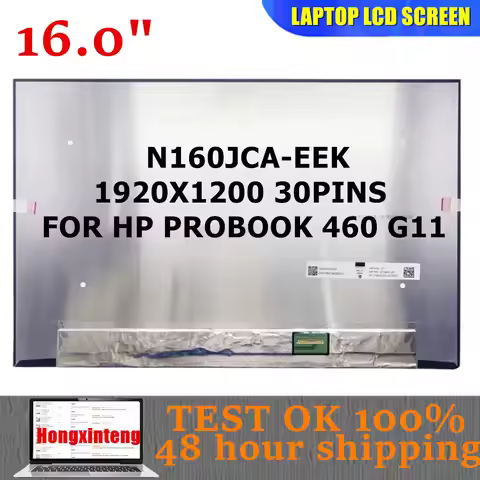 N160JCA-EEK REV C1 Original NEW 16.0INCH 1920x1200 EDP 30PINS IPS LAPTOP SCREEN FOR HP PROBOOK 460 G