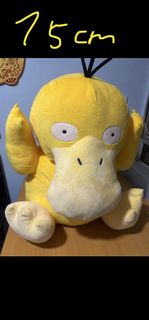 Pokemon 傻鴨 寶可夢 可達鴨 未剪牌毛絨玩具大約75cm高