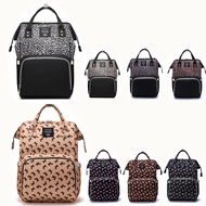 75H Lequeen Diaper Bag Leopard Nappy Bag Travel Maternity Patchwork Bag Baby Care Outdoor Stro ulq