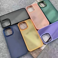for Apple I Phone 13 Pro/14 Plus/15/15 Plus/15 Pro/15 Pro Max Soft TPU Matte Two tone Color Case 手机壳