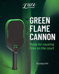 🔥全新港行現貨🔥 Luzz Pro CANNON Green Flame 路兹綠色火焰碳纖維匹克球拍！Pickleball Paddle (UPA-A & USAPA 雙認證)