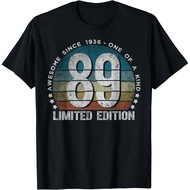 Men's cotton T-shirt 89 Year Old Gifts Vintage 1936 Limited Edition 89th Birthday T-Shirt