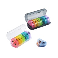 QIDINA Large Capacity 14 Compartments 7 Days Medicine Health Supplements Sub-Packing Pill Box-A