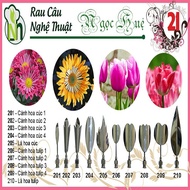 Ngoc Hue 3D jelly making tools (set number 21 - chrysanthemum, tulip)