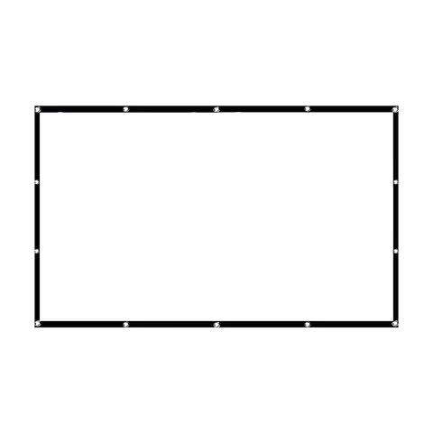 VEVSHAO Projector Screen 100 inch Anti-Crease Portable Projector Movie Screen 6:9 Foldable Projectio