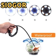 SIOGOR Inspection Camera, 408P/720P/1080P IP67 Waterproof HD Inspection Camera, 3 in 1 Universal LED