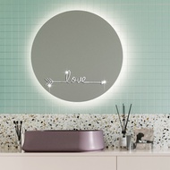 Creative love Mirror Decoration Acrylic Three-dimensional Wall Sticker Bedroom Background Wall Mirror Surface Sticker