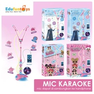 Dw32 Edufuntoys - MICROPHONE KIDS / single / double mic / MICROPHONE karaoke Singing KIDS Toys / MICROPHONE